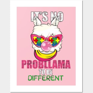 lt's no probllama to be different tee Posters and Art